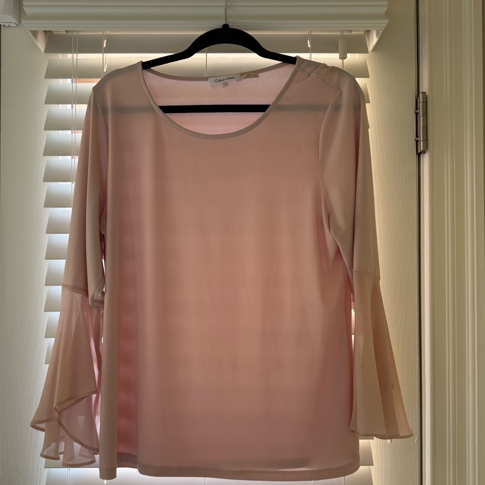 Calvin Klein Women's Light Pink Blouse